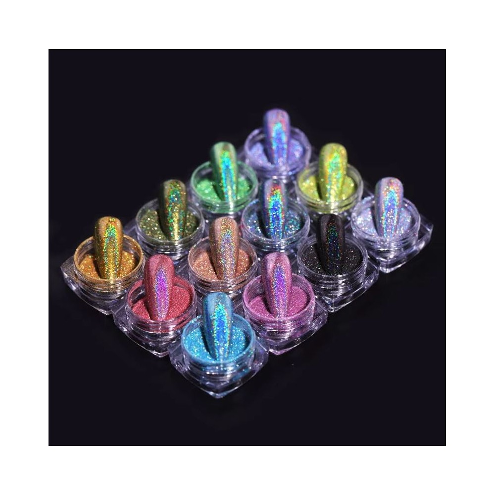 Kit de poudre à ongles holographique Kit de poudre à ongles holographique